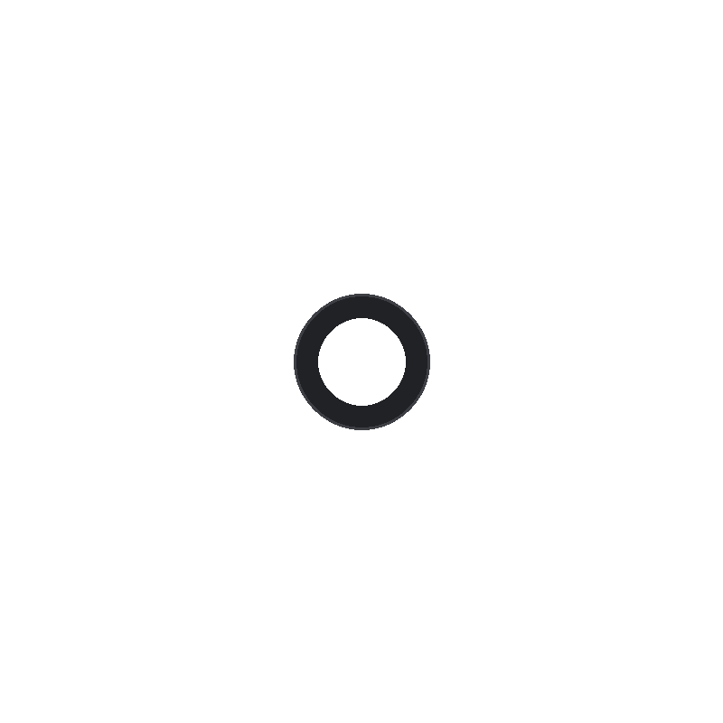 Rubber 1/2" Flat Gasket 18x12x3 mm - General Use